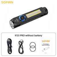 Lampe torche LED Sofirn IF23 PRO 5000lm super lumineuse, avec base magnétique, rechargeable par USB-C, batterie 21700, étanche IP66, lumière latérale RGB