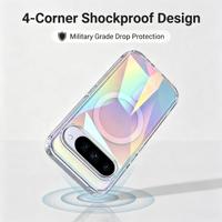 Casing Ponsel Mewah untuk Google Pixel 11 10 9 Pro XL Desain Glitter Magnetik Casing Ponsel Pelindung Gradien Premium