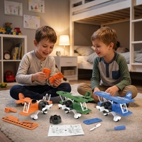 Série d'avions à assembler personnalisés pour enfants, jouets créatifs à assembler, jouets volants pour enfants, jouets éducatifs