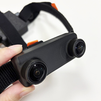 Cámara de Doble Lente con Obturador Global 1080P, Montada en la Cabeza, Sin Batería, Ojo de Pez 3D, Datos IMU Exportables para Robots e I+D de Alta Tecnología