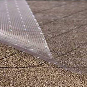 Protecteur de coureur de sol pour tapis à poils bas Protecteur de tapis <span class=keywords><strong>en</strong></span> plastique transparent <span class=keywords><strong>en</strong></span> PVC bandes de roulement d'<span class=keywords><strong>escalier</strong></span> antidérapantes prédécoupées - Product Image 2
