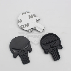 Styling automobile, emblème de tête de crâne en alliage de zinc 3D, autocollant pour BMW Audi Ford Chevrolet <span class=keywords><strong>Honda</strong></span> Hyundai Kia Focus VW Nissan Jeep - Product Image 6