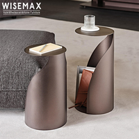 WISEMAX FURNITURE Table basse intelligente au design italien Mobilier de maison Table centrale en acier inoxydable pingouin pour le salon