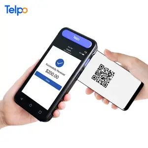 Telpo P8 מיני קופה PDA כרטיס לסחוב מכונה עם אנדרואיד מערכת עם QR קוד קורא