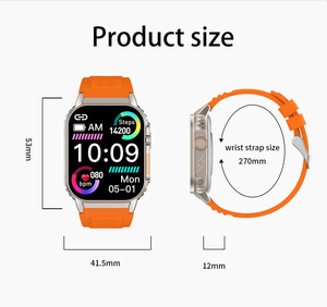 Smartwatch <span class=keywords><strong>G41</strong></span> con Chiamata BT, Schermo HD da 2,01 Pollici, HRV, MET, Ossigeno nel Sangue, Luce Infrarossa, H Band, Orologio Intelligente per la Salute Femminile 2024 - Product Image 6