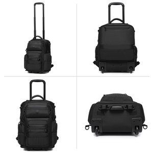 <span class=keywords><strong>Sac</strong></span> <span class=keywords><strong>à</strong></span> dos <span class=keywords><strong>à</strong></span> roulettes Ozuko 9820 pour adolescents, <span class=keywords><strong>bagage</strong></span> <span class=keywords><strong>à</strong></span> <span class=keywords><strong>main</strong></span> <span class=keywords><strong>à</strong></span> 2 roues avec chariot, idéal pour l'école et les voyages pratiques - Product Image 5