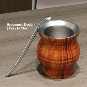 Juego de Mate Argentino Personalizado al por Mayor, Taza de Mate de Doble Pared de Acero Inoxidable 304 con Bombillas - Product Image 6