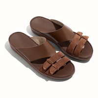 Sandales pour hommes SHIKOL en cuir véritable, style Dubaï, pour le Moyen-Orient et le Golfe, tongs et chaussures arabes, vente en gros sur mesure