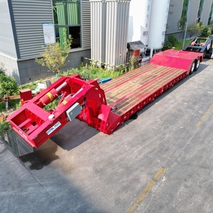 50-60 Ton Afneembare Gooseneck Hydraulische Dieplader Oplegger Fabriek Prijs 3-4 As <span class=keywords><strong>Lowboy</strong></span> Te Koop