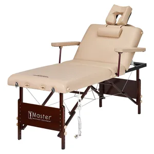 마스터 마사지 공장 직접 새로운 디자인 특허 고품질 접이식 휴대용 마사지 테이블 래쉬 침대 스파 침대