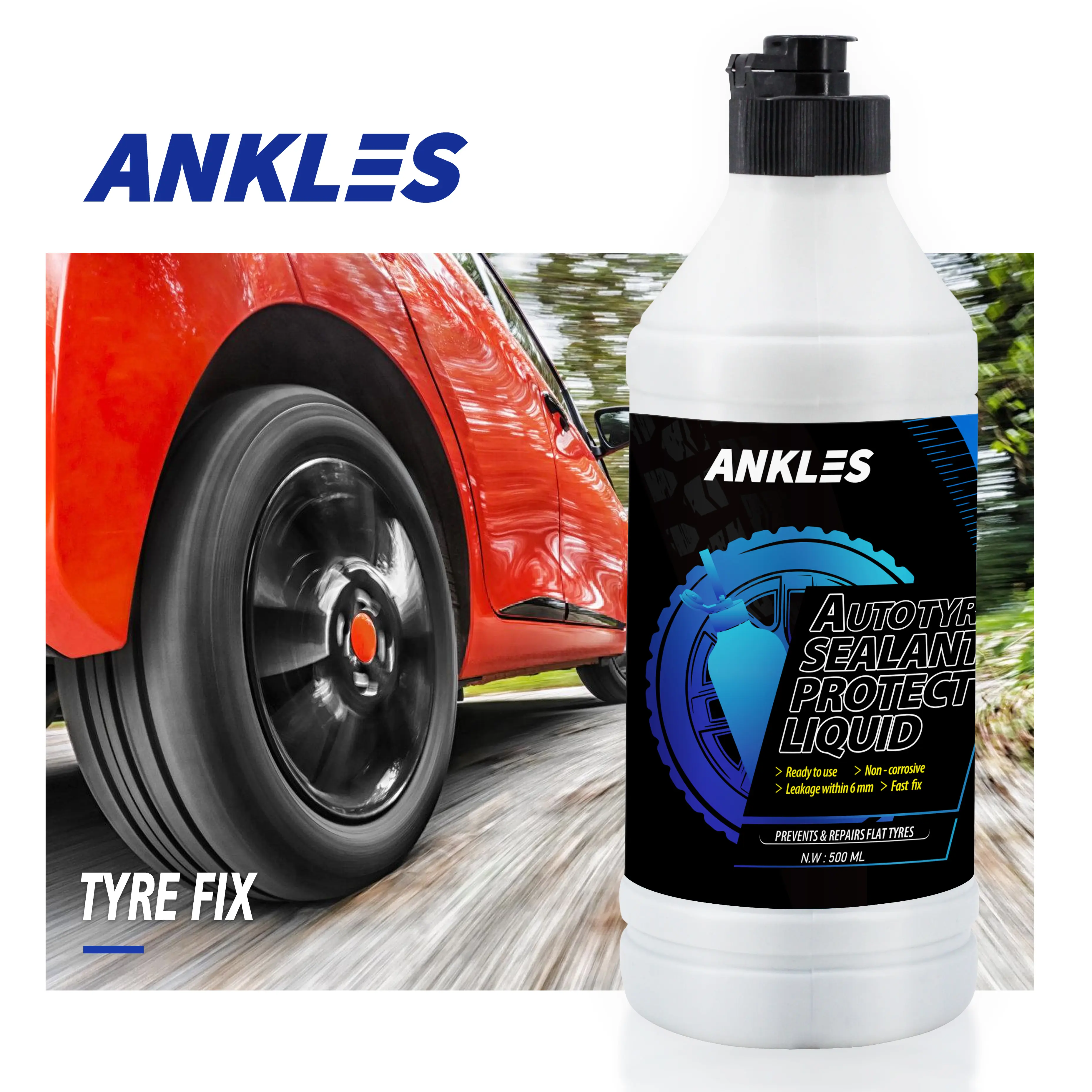 ANKLES TDS awarded hand tools of tire puncture repair kit including air compressor and magic tire sealant liquid