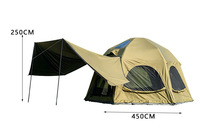 Grande tente de camping sphérique gonflable quatre saisons en tissu Oxford, abri solaire extérieur, protection UV, imperméable, tente pneumatique sans assemblage