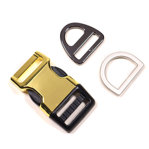 Boucle demi-plastique à traction forte <span class=keywords><strong>KJM</strong></span> pour collier de chien, boucle à dégagement rapide latéral en métal pour colliers, laisses et harnais pour animaux de compagnie - Product Image 5