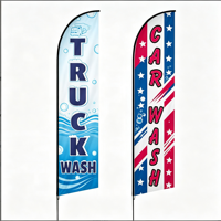 Drapeaux à plumes personnalisés en gros pour la publicité extérieure, les plages, les lavages de voitures, les bannières promotionnelles sensibles au vent