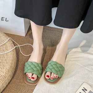 Sandales d'été Offre Spéciale pour femmes Sandales antidérapantes à bout carré Chaussons légers pour femmes Mocassins à enfiler Tongs - Product Image 4