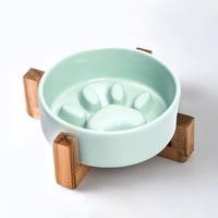 Fournitures pour animaux de compagnie, ensemble de bols en céramique vintage à glaçure réactive, bol pour nourriture pour chat, facile à nettoyer, récipient pour nourriture, bols pour chiots
