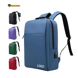 BSCI travel hiking bag daily use outdoor multifunctional large capacity 15.6 inch leather canvas laptop backpack made in china