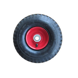 4.10/3.50-4 भारी ड्यूटी वायवीय रबर ट्राली पहियों थोक उद्यान गाड़ियां पहिया - Product Image 3