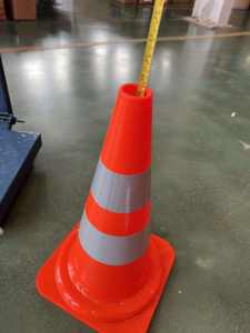 Reflector 1.2kgs 50cm 28*28cm Base Road Cono Safety PVC Traffic Cone Personalizado Naranja Rojo Conos de seguridad - Product Image 3