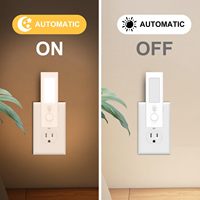 Veilleuse à brancher avec interrupteur, lumière à induction, modèle rechargeable, lumière à détection de présence humaine, s'éteint en cas de mouvement