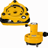 Adaptateur Prisme Jaune et Kit de Traverse Tribrach pour Instruments et Équipements de Topographie - Supports de Prisme et Cibles