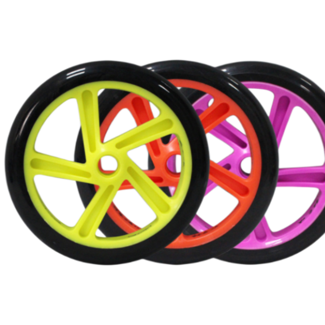 Durable Pu Solid Wheel for Adults Scooter Front for Wheelchair and Skateboard Smooth Rolling Wheel 200MM*30MM