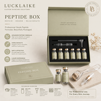 Boîte à flacons personnalisée écologique en papier kraft, vente en gros de flacons de peptides, flacon en verre, échantillon, boîte d'emballage à fermeture magnétique pour 3 ml