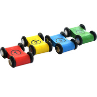 Rompecabezas de educación temprana al por mayor, juego de mesa, coche de juguete de madera, Mini tobogán de velocidad de retroceso para promoción, bolsa con logotipo personalizable