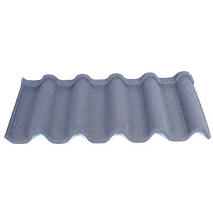 Tuiles de toit <span class=keywords><strong>en</strong></span> métal revêtues de pierre résistantes aux intempéries, longue durée de vie, tuiles romaines profondes - Product Image 4