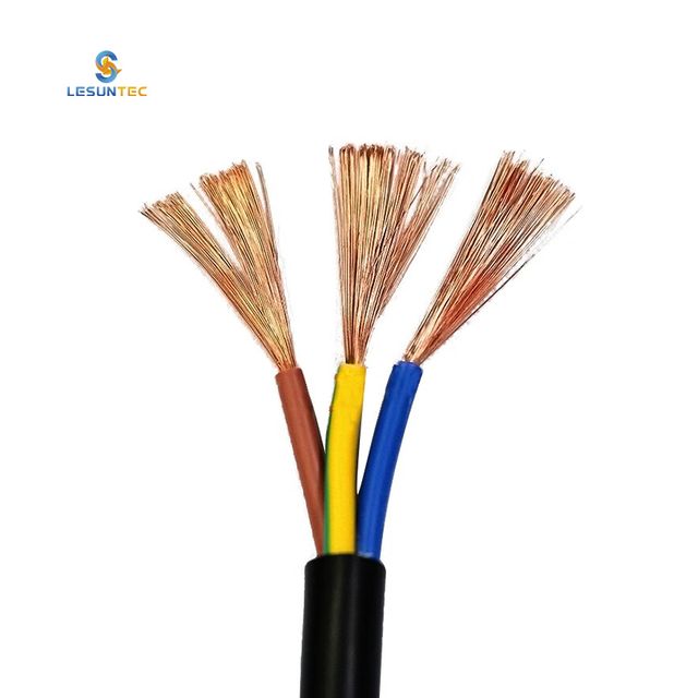 Lesun Custom CCC 60227 IEC 53 (RVV)  PVC Jacket Multi Cores 300V 500V Power Cable Cords