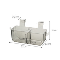 Étagère de rangement murale sans perçage pour cuisine, boîte organisatrice multifonctionnelle, support de suspension