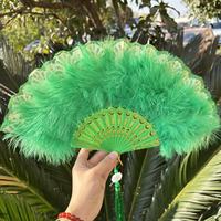 Éventails en plumes pour soirée, mariage, cadeau