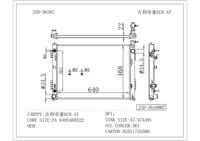JD 36281 nouveau radiateur de voiture 100% alliage d'aluminium pour Geely Emgrand Ec8 à 2009 OE 2014 garantie de 12 mois