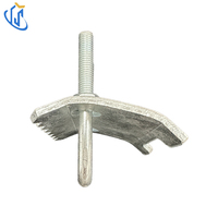 Colliers de serrage UTT1103 pour poutre en I en fonte ductile électrogalvanisée pour système de support de tuyauterie de charpente en acier d'entrepôt
