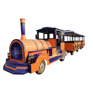 Orange Factory Directly Supplied Amusement Rides Electric Trackless Train Kids Attractive for Sale