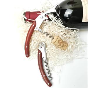 Haima-Tire-bouchon multifonction en bois de <span class=keywords><strong>rose</strong></span>, forme plate, en acier inoxydable, pour le vin et la bière - Product Image 3