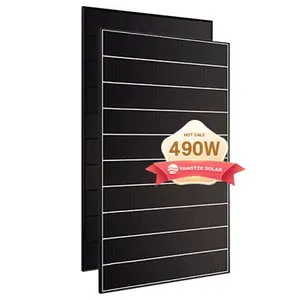 2024 Precio al por mayor tejas de techo solar 500W Half Cell panel solar de alta calidad 480W para sistema solar doméstico