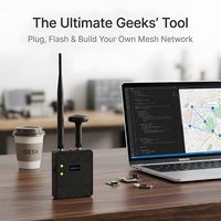 Nœud radio Meshtastic haute puissance LT4 28dBm pour réseau maillé hors réseau avec carte LoRa Heltec V4 avec antenne GPS 868 915