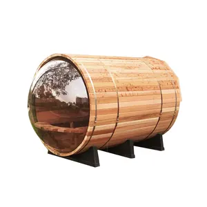 Alta Qualidade Outdoor Panorâmica Barril Sauna Atacado Preço Barato