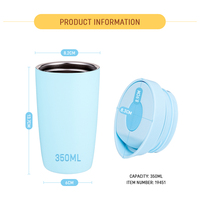 Set Hadiah Mug Kopi 12 oz Warna Kustom, Tumbler Stainless Steel Terisolasi 40 oz Bebas BPA, Botol Air untuk Halloween