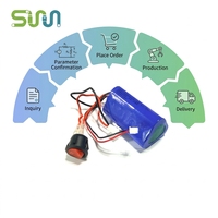 Batterie lithium-ion 18650 à longue durée de vie (plus de 500 cycles), compatible avec les outils électriques sans fil, 11,1 V 2000 mAh, débit élevé 10C