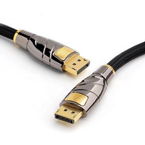 Mạ Vàng 8K dp Cáp hiển thị tốc độ cao 1.4 Tương thích PC/máy tính xách tay/TV/chơi game màn hình sợi quang PVC Áo khoác cho máy chiếu sử dụng - Product Image 2