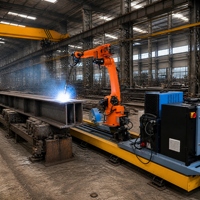 Robot de Soldadura de 7 Ejes Serie WB con Riel de 12 m y Carga Útil de 6 kg para Soldaduras de Estructuras de Acero Largas