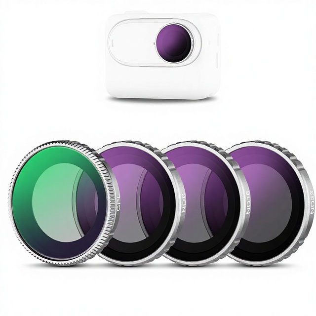 NEEWER ND Filter Set FL-60 Compatible with  GO 3S, CPL+ND8+ND16+ND32 Filters Kit, Action Camera