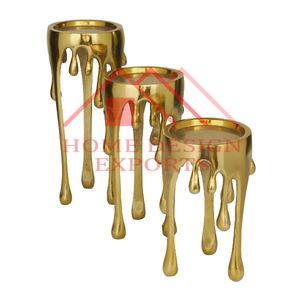 Soporte de pilar de vela de aluminio dorado de último diseño para el hogar, hoteles y restaurantes, decoraciones, productos de decoración del hogar al mejor precio - Product Image 4