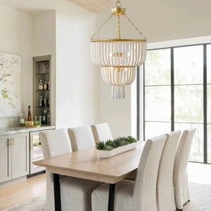 <span class=keywords><strong>Lampadario</strong></span> a sospensione in <span class=keywords><strong>corda</strong></span> di iuta stile rustico per sala da pranzo, <span class=keywords><strong>lampadario</strong></span> classico boho con perline in <span class=keywords><strong>legno</strong></span> - Product Image 6