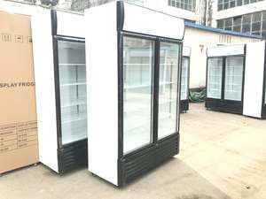 Вертикальный холодильник для напитков с прозрачной дверью для супермаркетов, коммерческий холодильник-витрина для напитков - Product Image 6