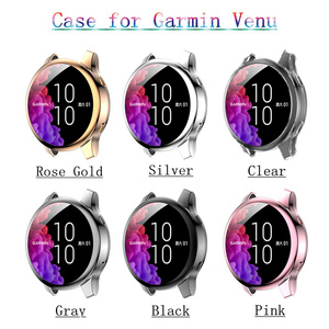 Housse de protection en TPU pour <span class=keywords><strong>Garmin</strong></span> <span class=keywords><strong>Venu</strong></span> 3 S 3 coque en silicone souple pour <span class=keywords><strong>Garmin</strong></span> <span class=keywords><strong>Venu</strong></span> 3 Music 45mm/3S 41mm coque de protection accessoires - Product Image 2