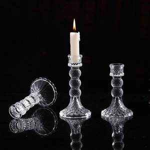 <span class=keywords><strong>Bougeoir</strong></span> en verre épais de style européen HBL, élégant support à <span class=keywords><strong>bougie</strong></span> <span class=keywords><strong>pour</strong></span> décoration de centre de table - Product Image 4