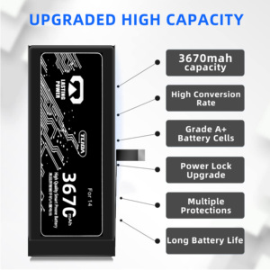 Nueva batería de litio recargable TLIDA A2881 14 Compatible con <span class=keywords><strong>iPhone</strong></span> 3,85 V Reemplazo de batería de teléfono móvil Certificado MSDS - Product Image 3